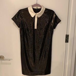 Ann Taylor sequin tuxedo dress
